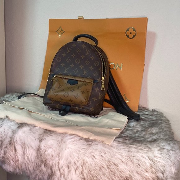 Louis Vuitton Vintage - Monogram Reverse Palm Springs PM Backpack - Brown - Canv - Picture 2 of 7